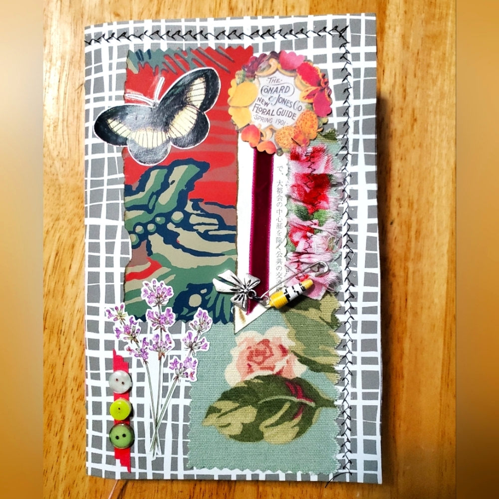 🙏 HAND CRAFTED Junk journal notebook scrapbook photo album journal